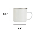 Old Fashioned Enamel Christmas Mugs - Tututally Cute Custom Creations