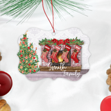 Stocking & Mantel Family Aluminum Ornament - Tututally Cute Custom Creations