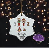 Family Christmas Ornament - Tututally Cute Custom Creations