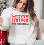 Merry Drunk I'm Christmas Sweatshirt - Tututally Cute Custom Creations