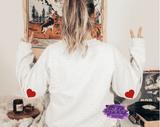 Valentine Apparel Collection hearts on sleeve