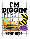 Digging Numbered Birthday Shirt - Tututally Cute Custom Creations