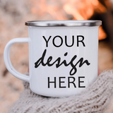 Camping Tin Mug - Tututally Cute Custom Creations