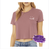 Happy Face Crop Top - Tututally Cute Custom Creations