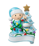 Baby & Tree Christmas Ornament - Tututally Cute Custom Creations