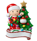 Baby & Tree Christmas Ornament - Tututally Cute Custom Creations