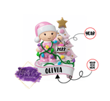 Baby & Tree Christmas Ornament - Tututally Cute Custom Creations