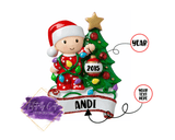 Baby & Tree Christmas Ornament - Tututally Cute Custom Creations