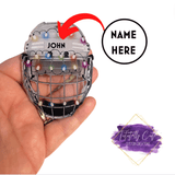 Hockey Helmet Ornament - Tututally Cute Custom Creations
