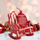 Memorial Christmas Chair Ornament - Tututally Cute Custom Creations