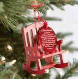 Memorial Christmas Chair Ornament - Tututally Cute Custom Creations