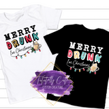 Merry Drunk, I'm Christmas Colourful Pattern Sweatshirt and T's - Tututally Cute Custom Creations