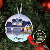 Our First Home Aluminum Ornament - Tututally Cute Custom Creations