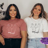 You Are Enough Tshirt, Mauve, White
