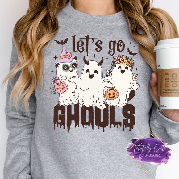 Halloween Sweatshirt, Let's Go Ghouls