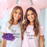 Create Your Perfect Tee: Custom Design Shirt (Front or Back Print) - Tututally Cute Custom Creations 