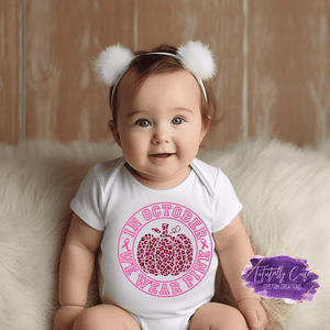 Circular Logo Pumpkin Design - Breast Cancer Apparel (Kids) - Tututally Cute Custom Creations 