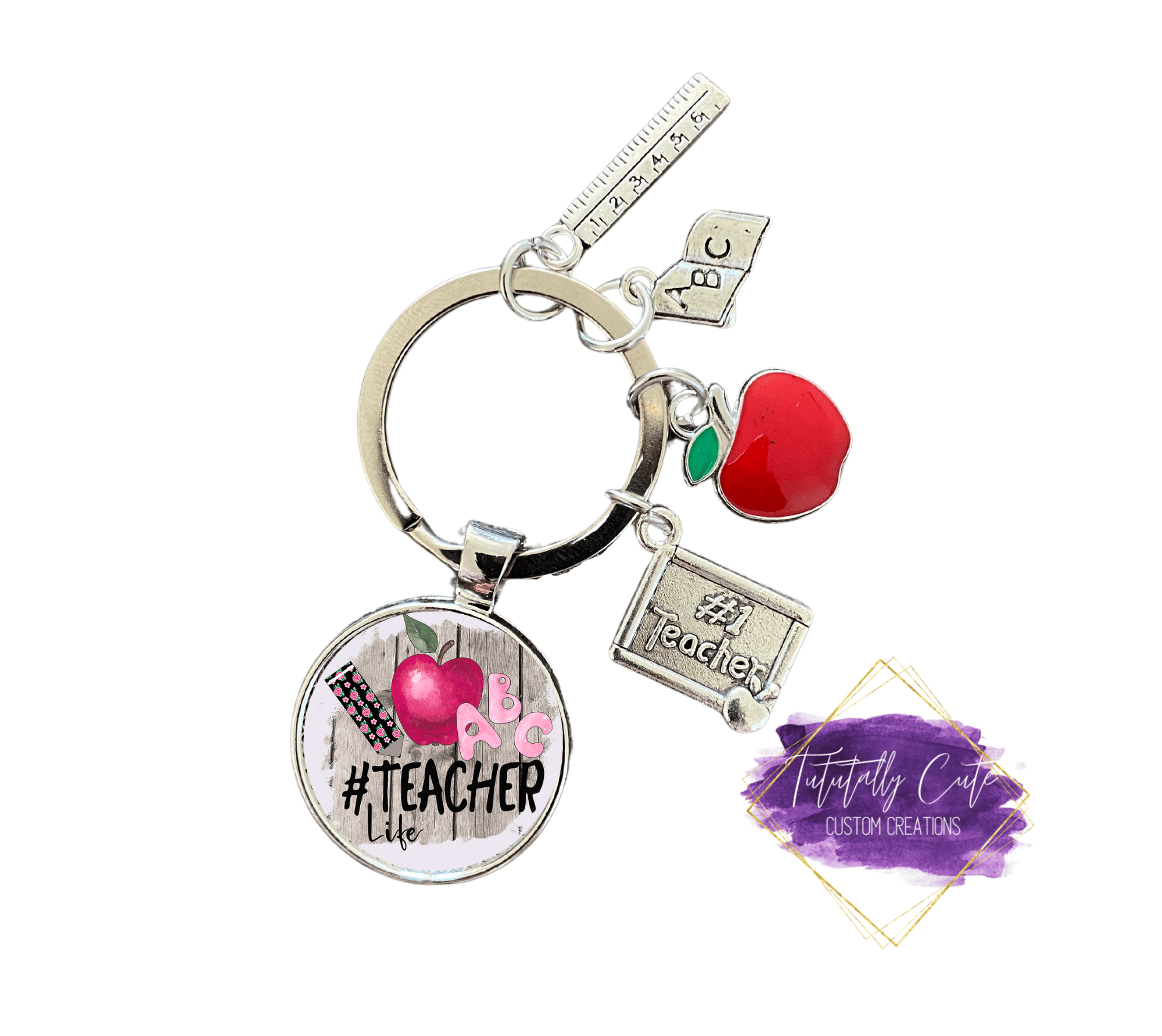 Personalized 2025 teacher keychain