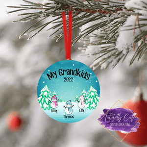 My Family Grandkids Ornament - Tututally Cute Custom Creations 