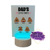 Father's Day Acrylic LED Light - Tututally Cute Custom Creations 