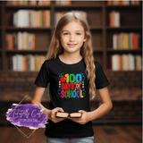 100 Days Rainbow Squiggle Lines Design - Tututally Cute Custom Creations 