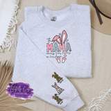 Easter She Wears Her Heart - Bunny Sweatshirt - Tututally Cute Custom Creations 