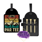 Golf Bag Tag with Tee's - Tututally Cute Custom Creations 