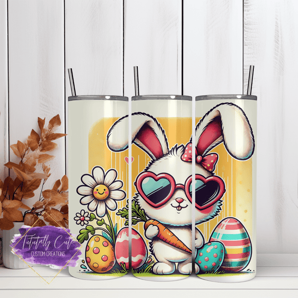 Cool Bunny Easter Tumbler - Tututally Cute Custom Creations 
