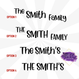 Family Sign - Ornament - Tututally Cute Custom Creations 