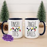 Tinsel Tits, Jingle Balls Coffee Mug (Christmas)