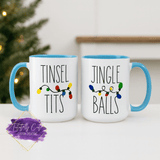 Tinsel Tits, Jingle Balls Coffee Mug (Christmas)