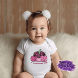 Polka Dot Pumpkin Design - Breast Cancer Apparel (Kids) - Tututally Cute Custom Creations 
