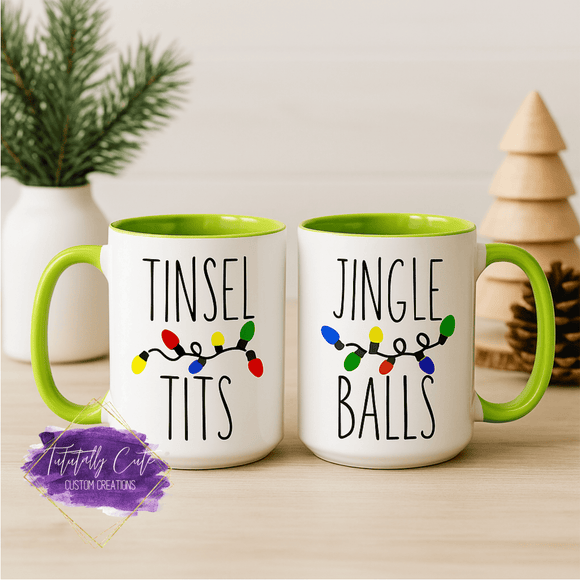 Tinsel Tits, Jingle Balls Coffee Mug (Christmas)