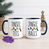 Tinsel Tits, Jingle Balls Coffee Mug (Christmas)