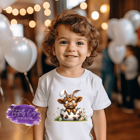 Cute Cow Kids Easter Shirts - Tututally Cute Custom Creations 