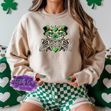 Lucky Skeletons Shirt, Sweatshirt & Hoodie – St. Patrick’s Day Gothic Aesthetic Tee