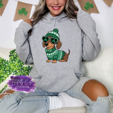 Lucky Dachshund Shirt, Sweatshirt & Hoodie – Cute St. Patrick’s Day Dog Tee