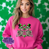 Lucky Skeletons Shirt, Sweatshirt & Hoodie – St. Patrick’s Day Gothic Aesthetic Tee