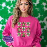 Highland Cow & Bows Shirt, Sweatshirt & Hoodie – Cute St. Patrick’s Day Aesthetic