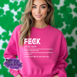 🇮🇪 Feck Shirt, Sweatshirt & Hoodie – Funny Irish Definition St. Patrick’s Day Tee