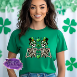 Lucky Skeletons Shirt, Sweatshirt & Hoodie – St. Patrick’s Day Gothic Aesthetic Tee