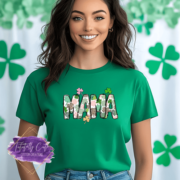 St. Patrick’s Day MAMA Shirt, Sweatshirt & Hoodie – Lucky Clover Mom Gift