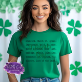 St. Patrick’s Day Word Collage Shirt, Sweatshirt & Hoodie – Minimalist Irish Tee