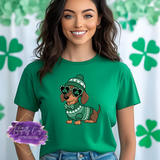 Lucky Dachshund Shirt, Sweatshirt & Hoodie – Cute St. Patrick’s Day Dog Tee