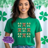 Highland Cow & Bows Shirt, Sweatshirt & Hoodie – Cute St. Patrick’s Day Aesthetic