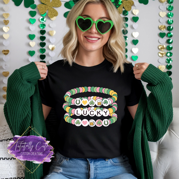 Lucky Beaded Bracelet Shirt, Sweatshirt & Hoodie – Trendy St. Patrick’s Day Tee