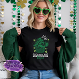 Let the Shenanigans Begin Shirt, Sweatshirt & Hoodie – Funny St. Patrick’s Day Raccoon Tee