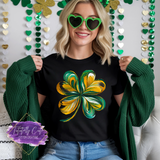 Abstract Swirl Shamrock Shirt, Sweatshirt & Hoodie – Artistic St. Patrick’s Day Tee