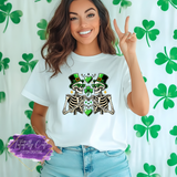 Lucky Skeletons Shirt, Sweatshirt & Hoodie – St. Patrick’s Day Gothic Aesthetic Tee