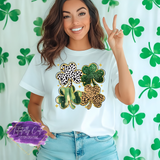 Leopard & Glitter Shamrock Shirt, Sweatshirt & Hoodie – Trendy St. Patrick’s Day Tee